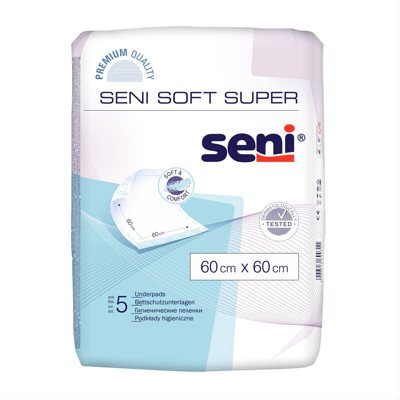 SENI SOFT SUPER, paklotai, x 60 cm, 5 vnt., 60 cm