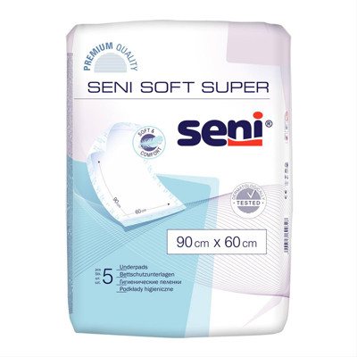 SENI SOFT SUPER, paklotai, x 90 cm, 5 vnt., 60 cm