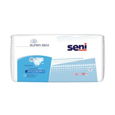 SENI SUPER EXTRA LARGE, sauskelnės suaugusiems, 30 vnt