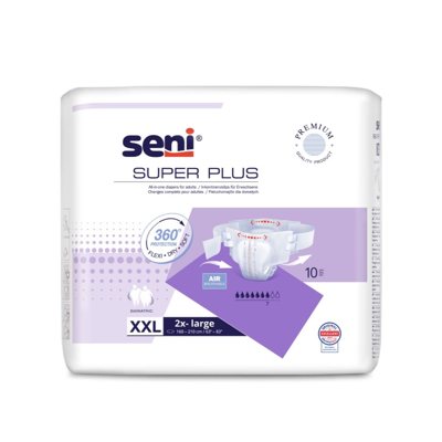 SENI SUPER PLUS XXL, sauskelnės, 10 vnt