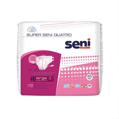 SENI SUPER QUATRO LARGE, sauskelnės, 10 vnt