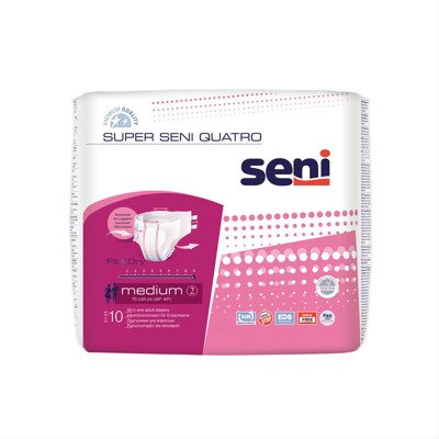 SENI SUPER QUATRO MEDIUM, sauskelnės, 10 vnt