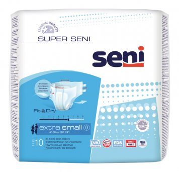 SENI Super XS (premium) sauskelnės suaugusiems N10