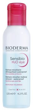 SENSIBIO H2O dvifazis micelinis atsparus vandeniui (lūpoms ir akims) makiažo valiklis, 125 ml