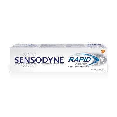 SENSODYNE RAPID RELIEF WHITENING dantų pasta, 75 ml