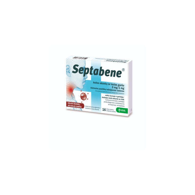 SEPTABENE 3mg+1mg kolos sk. kiet. past. N16