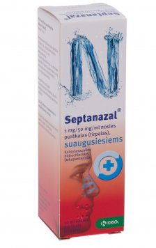 SEPTANAZAL (suaugusiems) 1 mg/50 mg/ml nosies purškalas (tirpalas) N1, 10 ml