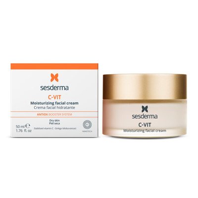 SESDERMA C-VIT, skaistinamasis drėkinamasis veido kremas, 50 ml
