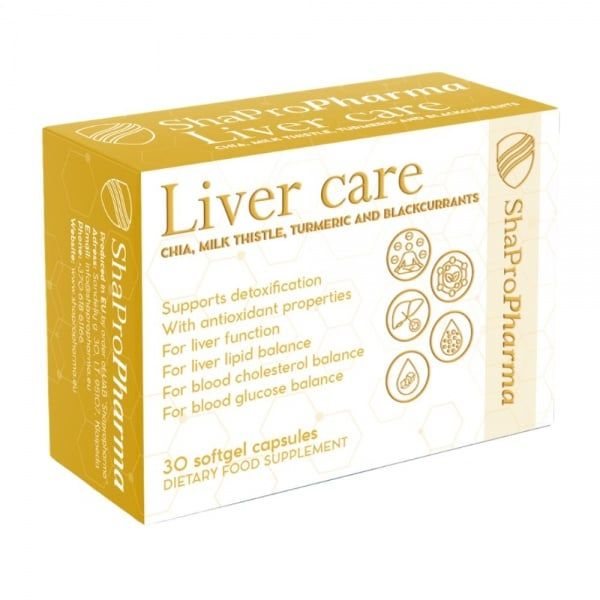 SHAPROPHARMA maisto papildas LIVER CARE, 30 kaps.