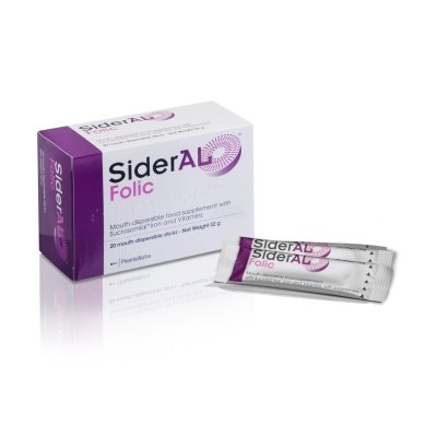 Sideral Folic burnoje dispeguojamasis maisto papildas N20