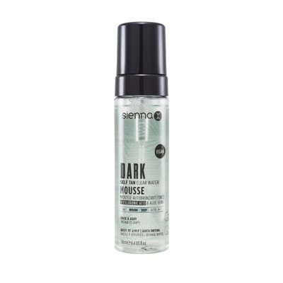 SIENNA X skaidrios savaiminio įdegio putos DARK TAN, 190 ml