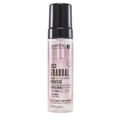 SIENNA X skaidrios savaiminio įdegio putos GRADUAL TAN, 190 ml