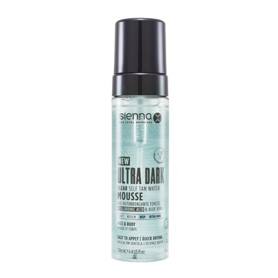 SIENNA X skaidrios savaiminio įdegio putos ULTRA DARK, 190 ml