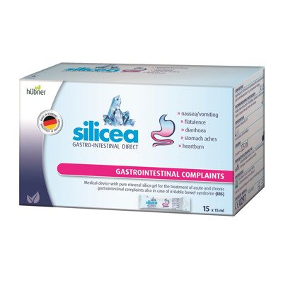 SILICEA GASTRO-INTESTINAL DIRECT, virškinimo sistemos negalavimams gydyti, geriamasis gelis, 15 vnt., 15 ml