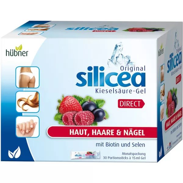 SILICEA maisto papildas su biotinu ir selenu DIRECT, miško uogų skonio, x 15 ml, 30 vnt