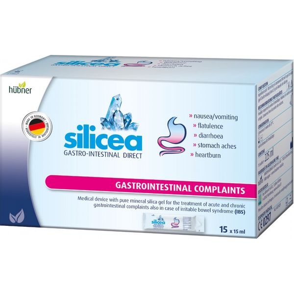 SILICEA virškinamojo trakto gelis GASTRO-INTESTINAL GEL DIRECT, x 15 ml, 15 vnt