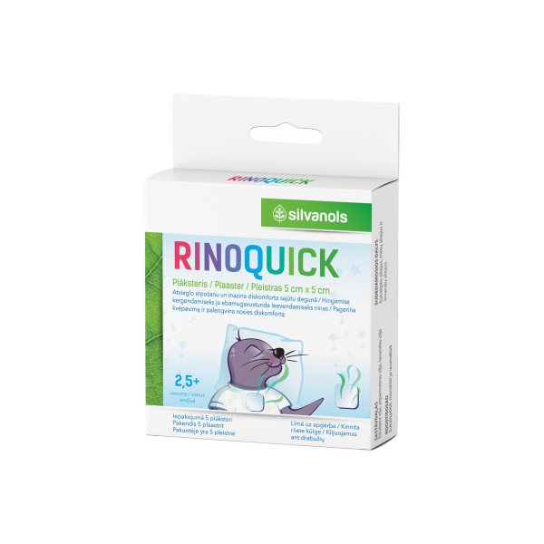 SILVANOLS aromatiniai pleistrai RINOQUICK, 5 vnt