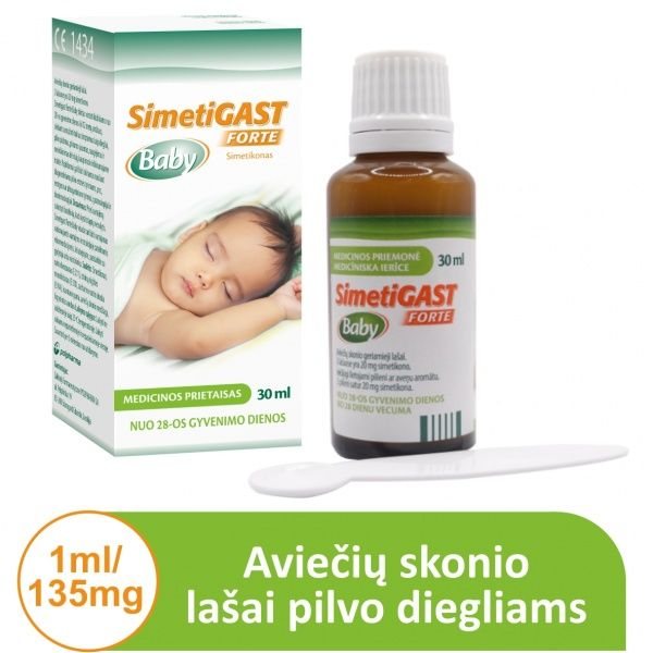 SIMETIGAST FORTE geriamieji lašai BABY, 30 ml