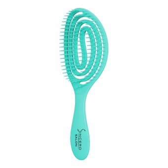 SINCERO SALON plaukų šepetys FLEXIPRO, žalia spalva, 1 vnt