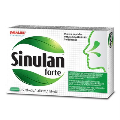 SINULAN FORTE, 15 tablečių