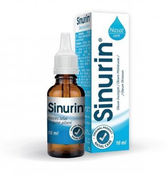 SINURIN nosies lašai, 10 ml