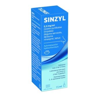 SINZYL, 0,05%, nosies purškalas (tirpalas), N1