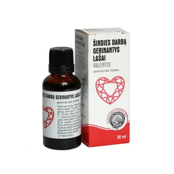 ŠIRDIES DARBĄ GERINANTYS LAŠAI VALENTIS, geriamieji lašai, tirpalas, N1, 30 ml