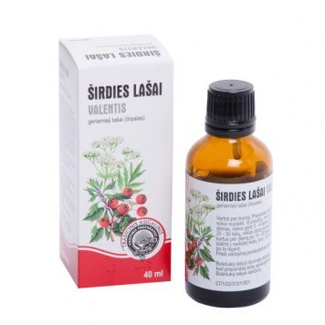 ŠIRDIES lašai Valentis geriamieji lašai, tirpalas N1, 40 ml