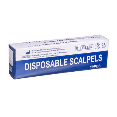 SKALPELIS VIENKARTINIS Nr. 15, 10 vnt