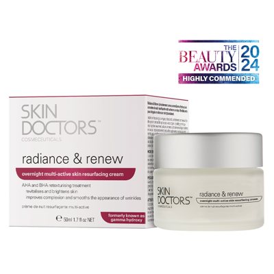 Skin Doctors, Radiance & Renew, rūgštinis pilingo kremas nuo odos nelygumų ir raukšlių, ., 50 ml