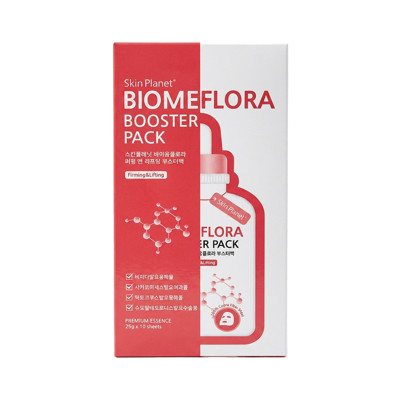 Skin Planet Biomeflora liftinguojanti lakštinė veido kaukė ×10vnt., 25 g