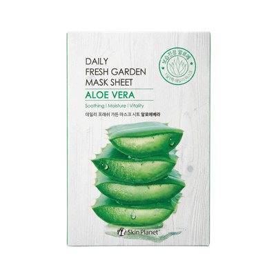 Skin Planet Daily Fresh Garden lakštinė veido kaukė su alaviju ×10vnt, 25 g