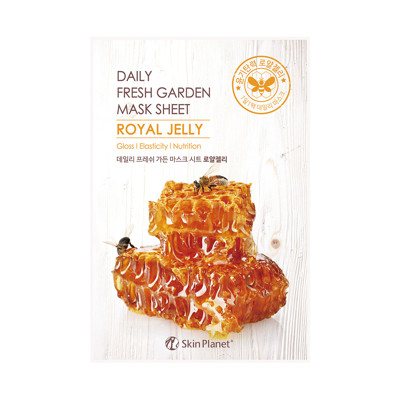 Skin Planet Daily Fresh Garden lakštinė veido kaukė su bičių pieneliu, 25 g