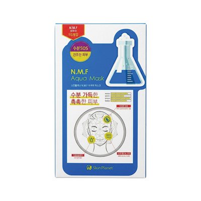 Skin Planet drėkinamoji lakštinė veido kaukė N.M.F Aqua ×10vnt., 26 g