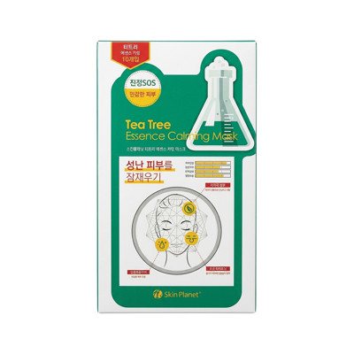 Skin Planet raminamoji lakštinė veido kaukė su arbatmedžiu ×10vnt, 26 g
