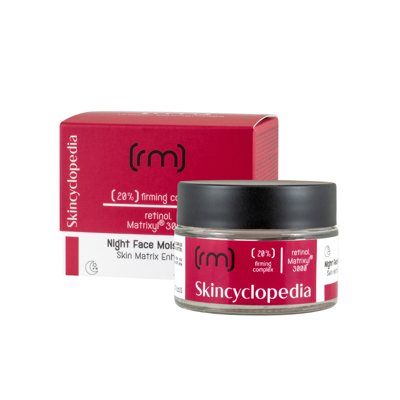 Skincyclopedia naktinis drėkinamasis veido kremas su 20% stangrinamuoju kompleksu, 50 ml