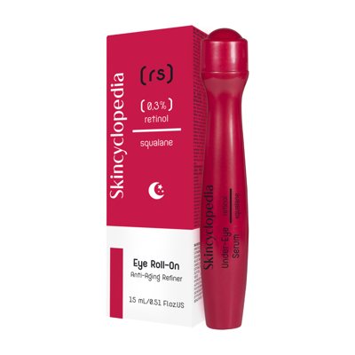 Skincyclopedia rutulinis paakių serumas nuo raukšlių su retinoliu ir skvalenu, 15 ml