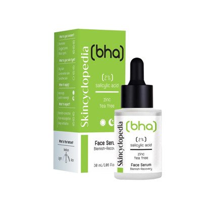 Skincyclopedia veido serumas riebiai odai su 2% Salicilo rūgštimi ir arbatmedžių aliejumi, 30 ml
