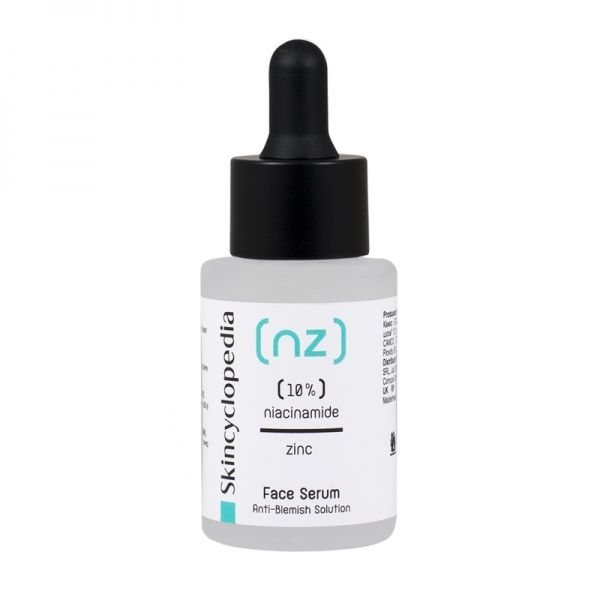 SKINCYCLOPEDIA veido serumas su 10% niacinamidu ir 1% cinko, 30 ml