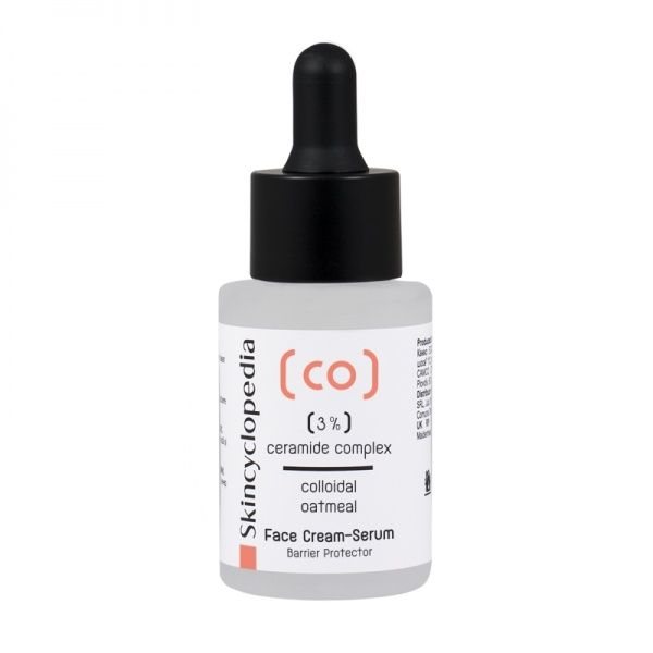 SKINCYCLOPEDIA veido serumas su 3% keramidų kompleksu ir koloidiniais avižiniais dribsniais, 30 ml