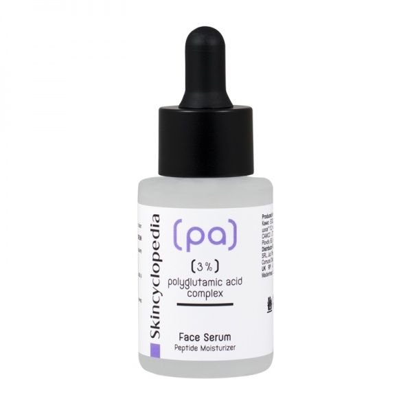 SKINCYCLOPEDIA veido serumas su 3% poliglutamo rūgšties kompleksu, 30 ml