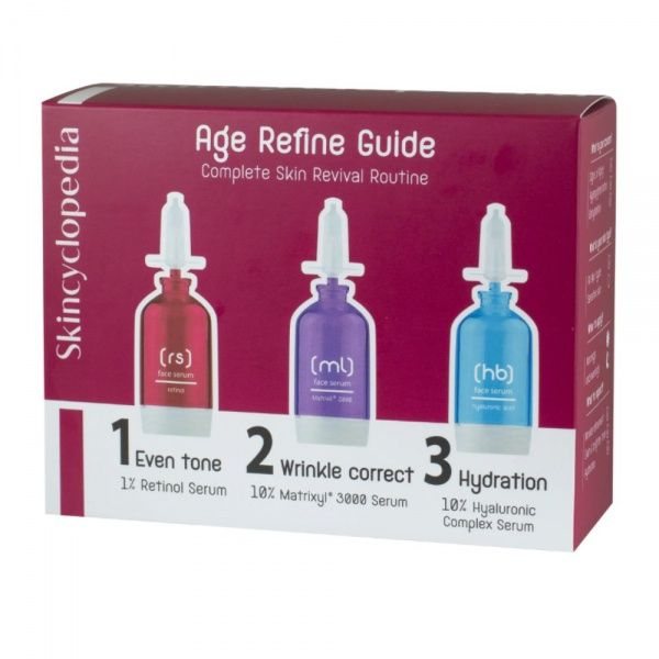 SKINCYCLOPEDIA veido serumų rinkinys AGE REFINE GUIDE, x 15 ml, 3 vnt