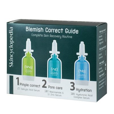 Skincyclopedia veido serumų rinkinys riebiai odai, 3, 15 ml