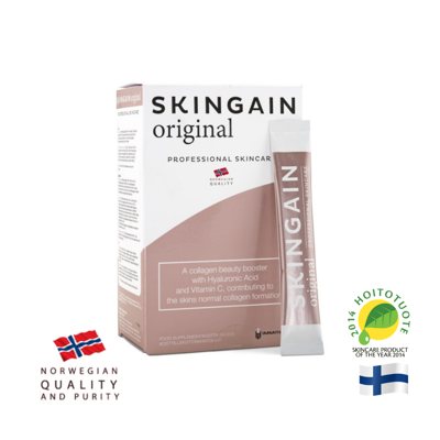 SKINGAIN™ original hidrolizuotas I ir II tipo kolagenas su vitaminu C, 30 pak.
