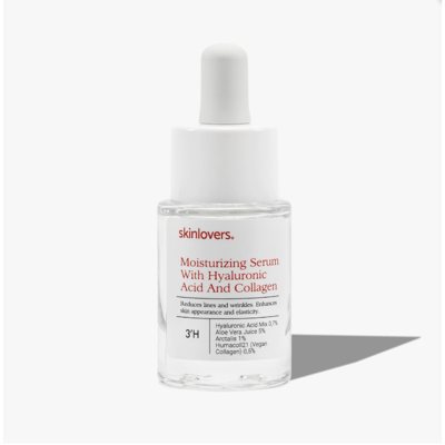 SKINLOVERS, 3'H Drėkinantis Hialurono ir Kolageno serumas, 15 ml