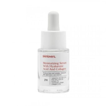 SKINLOVERS, 3H Drėkinantis Serumas Su Hialurono Rūgštimi Ir Kolagenu, 15 ml