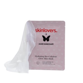 SKINLOVERS, Drėkinanti bioceliuliozinė veido kaukė (lakštinė), 1 vnt