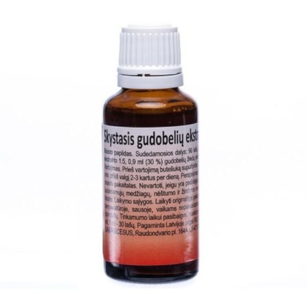 Skystas gudobelių ekstraktas maisto papildas, 30 ml