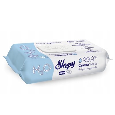 Sleepy AQUA CARE BABY drėgnos servetėlės, 50 vnt