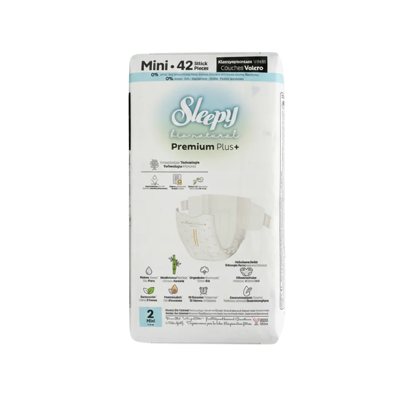 SLEEPY “Bio Natural” sauskelnės, 2 dydis, (3-. / 42 vnt. ), 6 kg